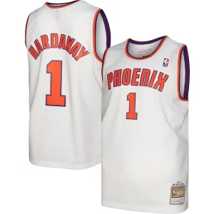 Moderno Penny Hardaway Phoenix Suns 2001/02 Hardwood Classics Swingman Jersey White/Purple  para la gran final