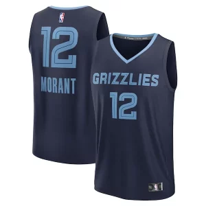 Chulo Lujoso Original Ja Morant Memphis Grizzlies Youth Fast Break Replica Player Jersey Icon Edition Navy  para la gran final