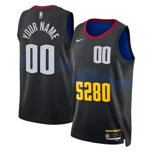 Sofisticado Encantador Denver Nuggets Nike Unisex 2023/24 Custom Swingman Jersey Black City Edition  para la gran final