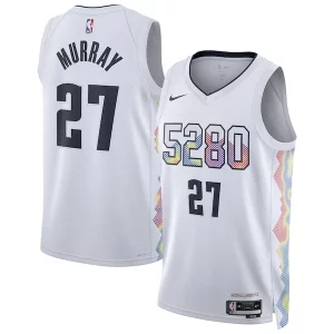 Estupendo Genial Jamal Murray Denver Nuggets Nike Unisex 2024/25 Swingman Player Jersey City Edition White  para la gran final