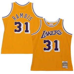 Increíble Kurt Rambis Los Angeles Lakers 1984/85 Swingman Jersey Gold  para la gran final