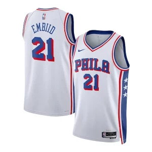 Magnífico Robusto Joel Embiid Philadelphia 76ers Nike Youth Swingman Jersey Association Edition White  para la gran final
