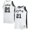 Práctico Atractivo Único Tim Duncan San Antonio Spurs Big & Tall Hardwood Classics 1998/99 Swingman Jersey White/Black  para la gran final