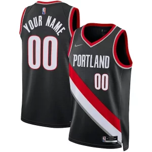 Robusto Original Portland Trail Blazers Nike 2021/22 Diamond Swingman Custom Jersey Icon Edition Black  para la gran final