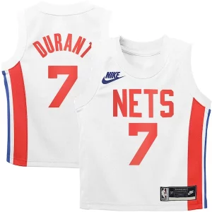 Moderno Hermoso Kevin Durant Brooklyn Nets Nike Preschool 2022/23 Swingman Jersey White Classic Edition  para la gran final