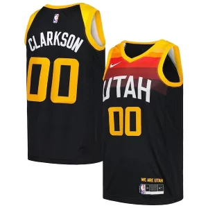 Delicioso Jordan Clarkson Utah Jazz Nike Swingman Player Jersey City Edition Black  para la gran final