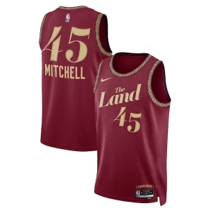 Lujoso Original Magnífico Donovan Mitchell Cleveland Cavaliers Nike Unisex 2023/24 Swingman Jersey Wine City Edition  para la gran final