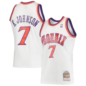 Chulo Maravilloso Kevin Johnson Phoenix Suns 1988/89 Hardwood Classics Swingman Jersey White  para la gran final