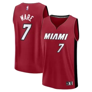 Duradero Perfecto Hermoso Kel'el Ware Miami Heat Youth Fast Break Player Jersey Statement Edition Red  para la gran final