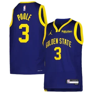 Lujoso Comodo Original Jordan Poole Golden State Warriors Youth 2022/23 Swingman Jersey Navy Statement Edition  para la gran final