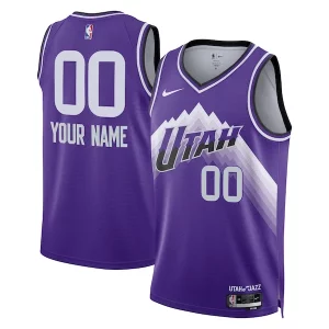 Estupendo Utah Jazz Nike Unisex 2023/24 Custom Swingman Jersey Purple City Edition  para la gran final