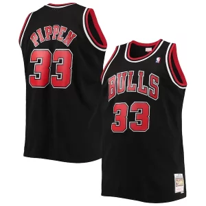 Robusto Increíble Moderno Scottie Pippen Chicago Bulls Big & Tall Hardwood Classics Swingman Jersey Black/Red  para la gran final