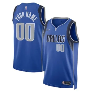 Estupendo Dallas Mavericks Nike 2021/22 Diamond Swingman Custom Jersey Icon Edition Blue  para la gran final