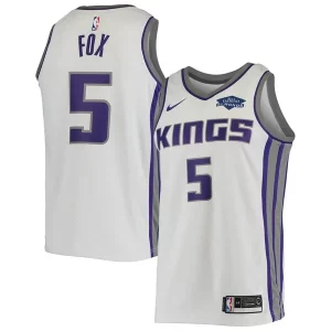 Cool De'Aaron Fox Sacramento Kings Nike Swingman Player Jersey Association Edition White  para la gran final