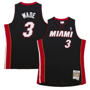 Versátil Cool Dwyane Wade Miami Heat Hardwood Classics Swingman Jersey Black  para la gran final