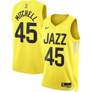 Estupendo Práctico Perfecto Donovan Mitchell Utah Jazz Nike Unisex Swingman Jersey Icon Edition Gold  para la gran final