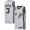 Delicioso Estupendo Maravilloso Keldon Johnson San Antonio Spurs Nike Swingman Player Jersey Statement Edition Silver  para la gran final