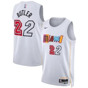 Elegante Cool Encantador Jimmy Butler Miami Heat Nike Unisex 2022/23 Swingman Jersey City Edition White  para la gran final