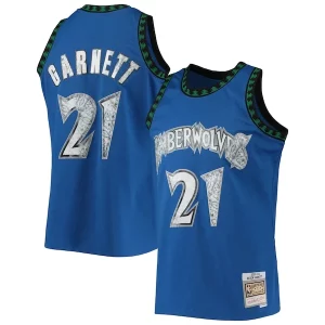 Sofisticado Moderno Kevin Garnett Minnesota Timberwolves 2003/04 Hardwood Classics NBA 75th Anniversary Diamond Swingman Jersey Blue  para la gran final