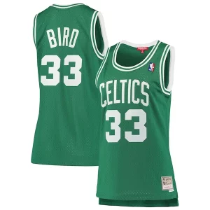 Atractivo Elegante Larry Bird Boston Celtics Women's 1985 86 Hardwood Classics Swingman Jersey Kelly Green  para la gran final