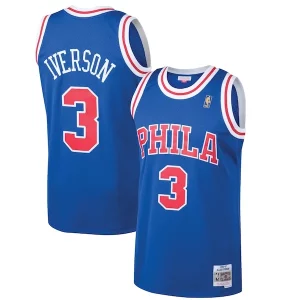 Original Elegante Allen Iverson Philadelphia 76ers 1996/97 Hardwood Classics Swingman Jersey Royal  para la gran final
