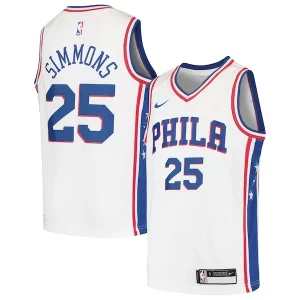 Magnífico Exquisito Ben Simmons Philadelphia 76ers Nike Youth Swingman Jersey White/Royal  para la gran final