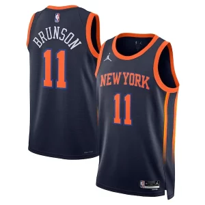 Delicioso Jalen Brunson New York Knicks Jordan Brand Unisex Swingman Player Jersey Statement Edition Navy  para la gran final