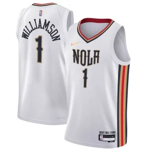 Maravilloso Encantador Zion Williamson New Orleans Pelicans Nike Youth Swingman Jersey City Edition White  para la gran final