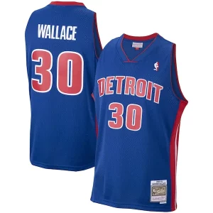Fantástico Genial Lujoso Rasheed Wallace Detroit Pistons 2003/04 Hardwood Classics Swingman Jersey Royal  para la gran final