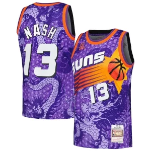 Chulo Genial Steve Nash Phoenix Suns 1996/97 Hardwood Classics Asian Heritage 6.0 Swingman Throwback Player Jersey Purple  para la gran final