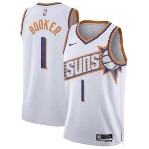 Fantástico Devin Booker Phoenix Suns Nike Unisex Swingman Jersey Association Edition White  para la gran final
