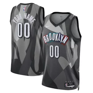 Elegante Estupendo Brooklyn Nets Nike Unisex 2024/25 Custom Swingman Jersey City Edition Gray  para la gran final