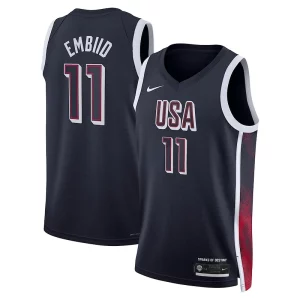 Elegante Joel Embiid Unisex Nike Men's USA Basketball 2024 Swingman Player Jersey Navy  para la gran final