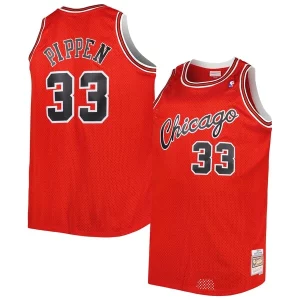 Práctico Clásico Magnífico Scottie Pippen Chicago Bulls Big & Tall Hardwood Classics 2003/04 Swingman Jersey Red  para la gran final