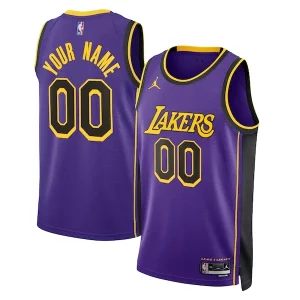 Encantador Original Los Angeles Lakers Jordan Brand Unisex 2022/23 Swingman Custom Jersey Statement Edition Purple  para la gran final