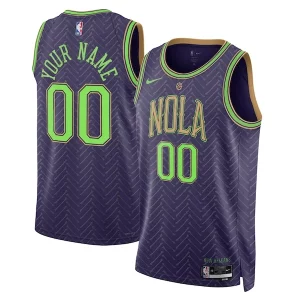 Delicioso Chulo Clásico New Orleans Pelicans Nike Unisex 2024/25 Custom Swingman Jersey City Edition Purple  para la gran final