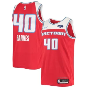Maravilloso Harrison Barnes Sacramento Kings Nike Swingman Jersey Red  para la gran final