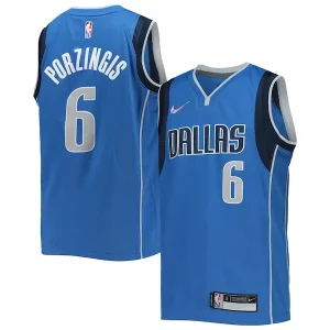 Delicioso Duradero Kristaps Porzingis Dallas Mavericks Nike Youth 2021/22 Diamond Swingman Jersey Icon Edition Blue  para la gran final
