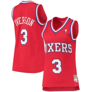 Delicioso Increíble Magnífico Allen Iverson Philadelphia 76ers Women's 2002/03 Hardwood Classics Swingman Jersey Red  para la gran final