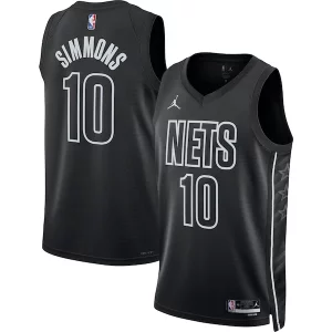 Único Ben Simmons Brooklyn Nets Jordan Brand Unisex Swingman Jersey Statement Edition Black  para la gran final