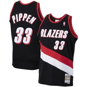 Hermoso Scottie Pippen Portland Trail Blazers 1999/00 Hardwood Classics Swingman Jersey Black  para la gran final