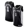 Clásico Victor Wembanyama San Antonio Spurs Nike Authentic Jersey Icon Edition Black  para la gran final