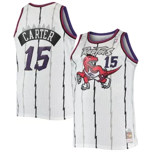 Encantador Ideal Elegante Vince Carter Toronto Raptors 1998/99 Big & Tall Hardwood Classics Swingman Jersey White/Purple  para la gran final