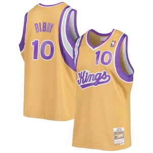 Encantador Increíble Mike Bibby Sacramento Kings 2005/06 Hardwood Classics Swingman Jersey Gold  para la gran final