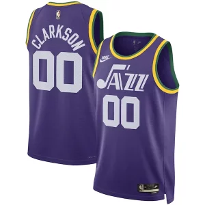 Original Fantástico Jordan Clarkson Utah Jazz Nike Unisex Swingman Replica Jersey Classic Edition Purple  para la gran final