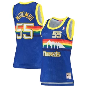 Increíble Único Dikembe Mutombo Denver Nuggets Women's 1991/92 Hardwood Classics Swingman Jersey Royal  para la gran final