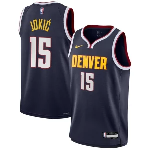 Práctico Nikola Jokic Denver Nuggets Nike Youth Swingman Jersey Icon Edition Navy  para la gran final