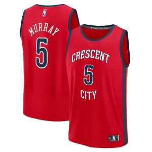 Maravilloso Dejounte Murray New Orleans Pelicans Youth Fast Break Replica Player Jersey Statement Edition Red  para la gran final