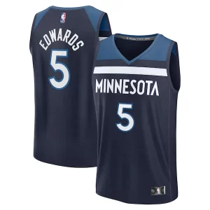 Resistente Genial Anthony Edwards Minnesota Timberwolves Fast Break Replica Player Jersey Icon Edition Navy  para la gran final