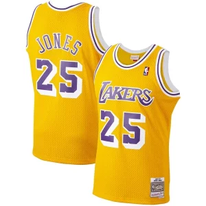 Bonito Perfecto Robusto Ed Jones Los Angeles Lakers 1994/95 Hardwood Classics Swingman Jersey Gold  para la gran final
